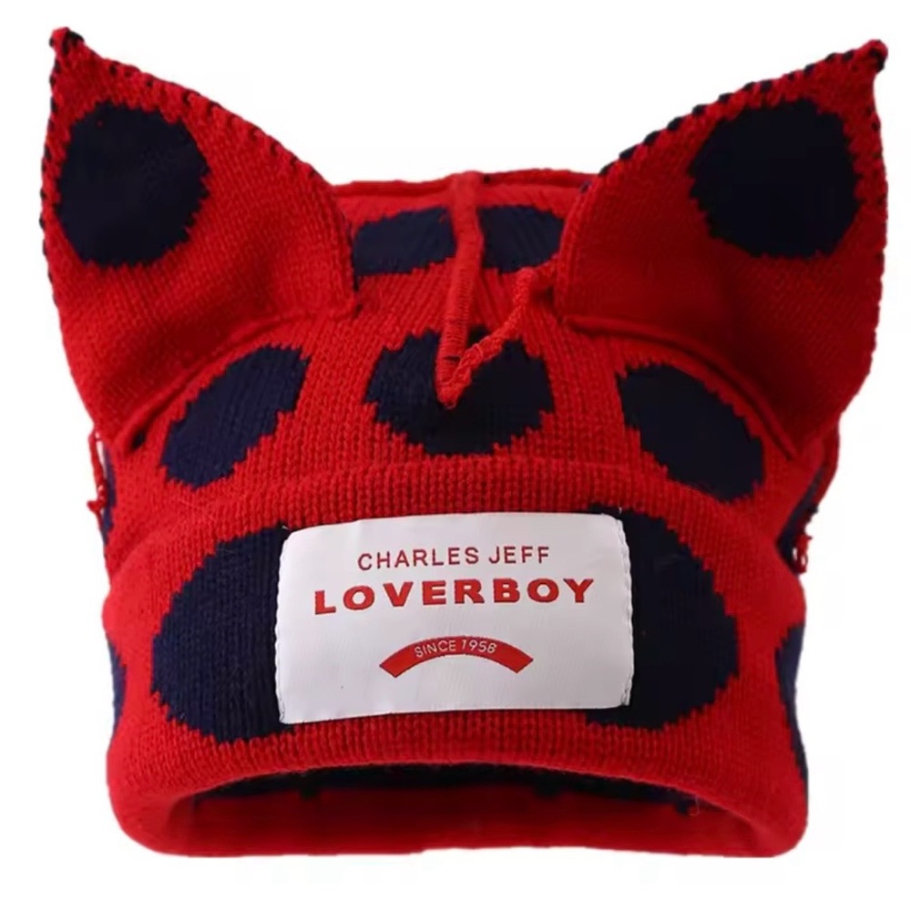 Red and Black Polka Dot Hat